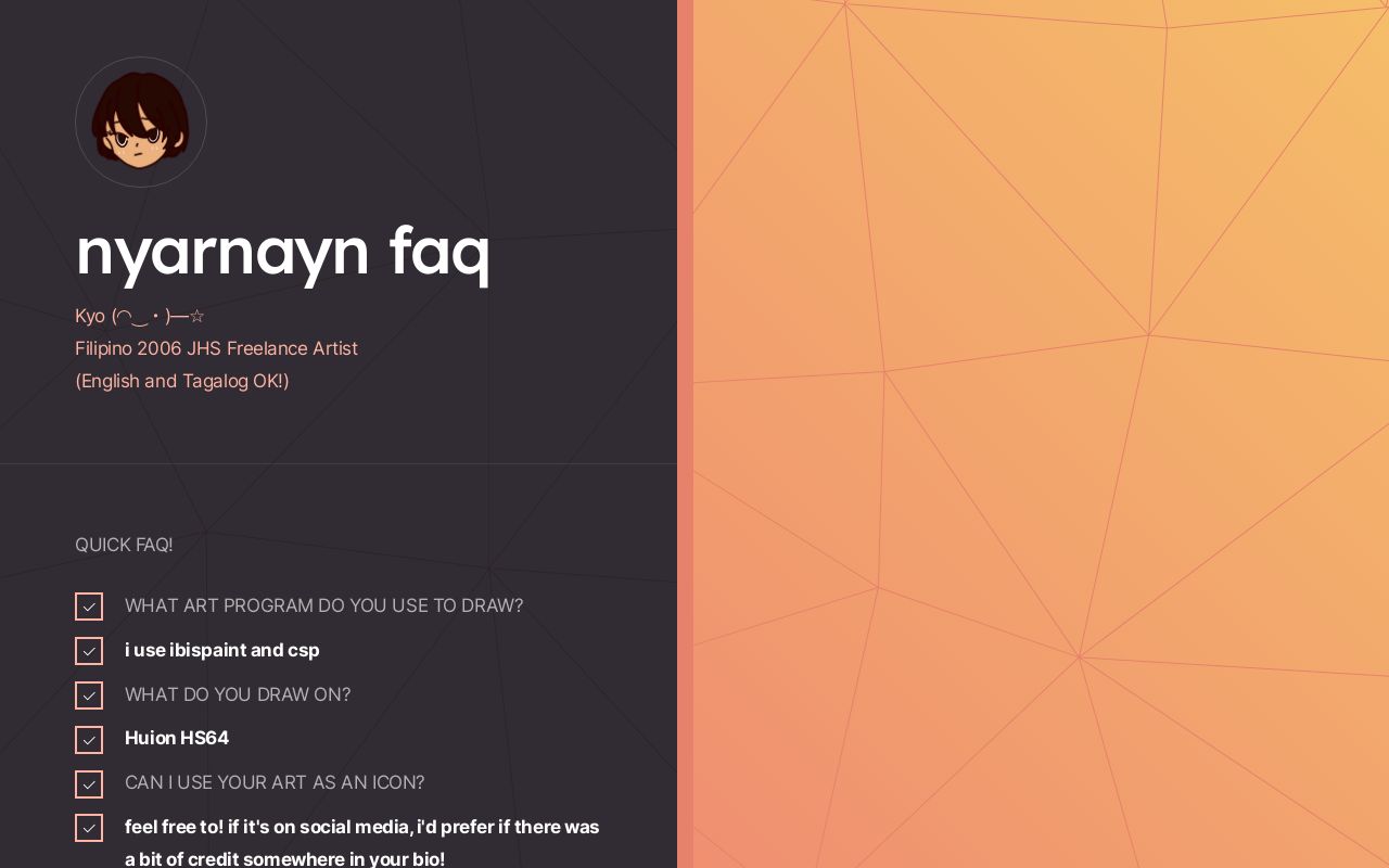 nyarnayn faq